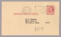Primary view of [Postcard from Pat Dial to D. W. Kempner, August 4, 1954]