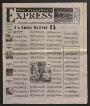 The Longhorn Express (Harper, Tex.), Vol. 13, No. 1, Ed. 1 Friday, October 8, 2010