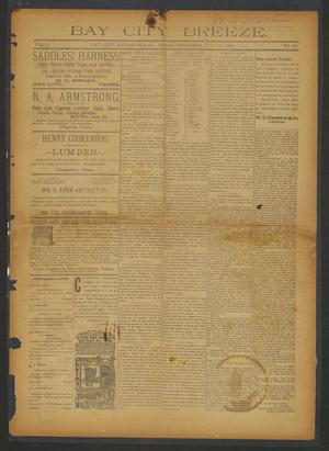 Primary view of object titled 'Bay City Breeze. (Bay City, Tex.), Vol. 3, No. 12, Ed. 1 Thursday, November 19, 1896'.