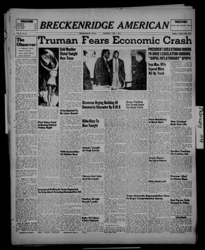 Primary view of object titled 'Breckenridge American (Breckenridge, Tex.), Vol. 28, No. 30, Ed. 1 Thursday, February 5, 1948'.