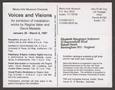Thumbnail image of item number 2 in: '[Postcard of Voices and Visions, 1997]'.