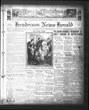 Primary view of object titled 'Henderson News-Herald (Henderson, Tex.), Vol. 1, No. 10, Ed. 1 Sunday, December 25, 1932'.