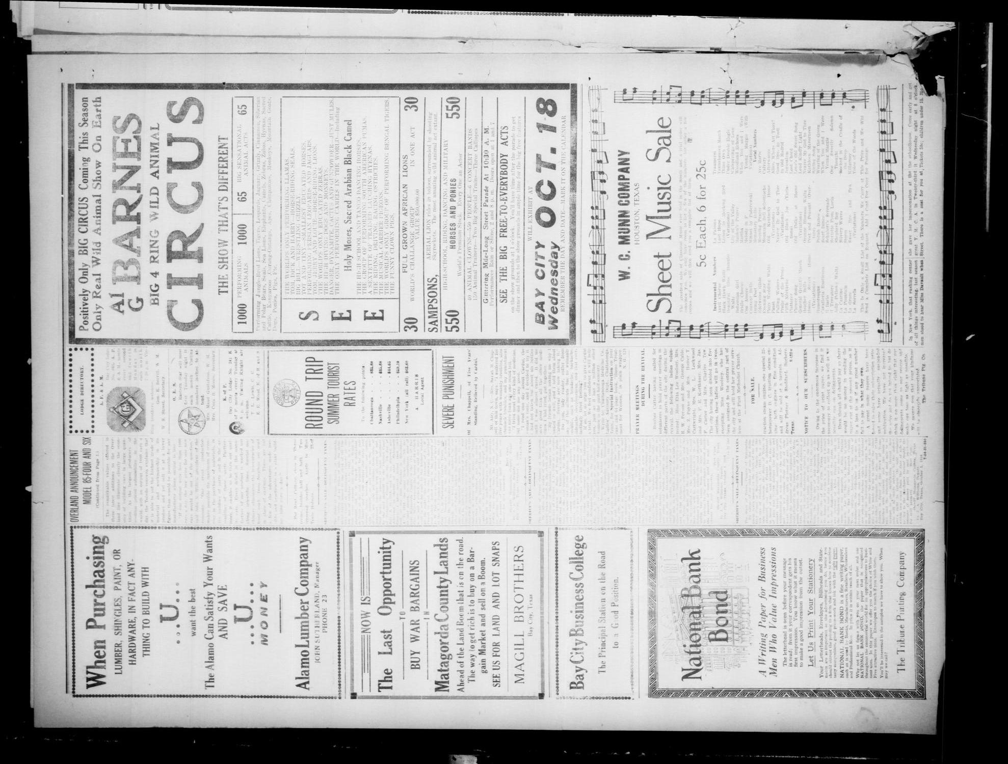 The Daily Tribune (Bay City, Tex.), Vol. 11, No. 286, Ed. 1 Saturday, October 7, 1916
                                                
                                                    [Sequence #]: 4 of 4
                                                