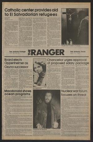 Primary view of object titled 'The Ranger (San Antonio, Tex.), Vol. 56, No. 23, Ed. 1 Friday, April 16, 1982'.