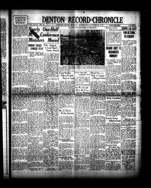 Primary view of object titled 'Denton Record-Chronicle (Denton, Tex.), Vol. 28, No. 65, Ed. 1 Monday, October 29, 1928'.