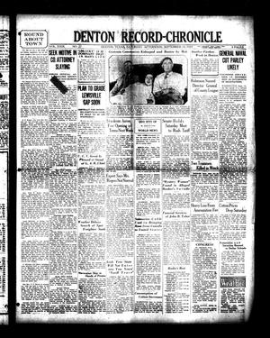Primary view of object titled 'Denton Record-Chronicle (Denton, Tex.), Vol. 29, No. 27, Ed. 1 Saturday, September 14, 1929'.