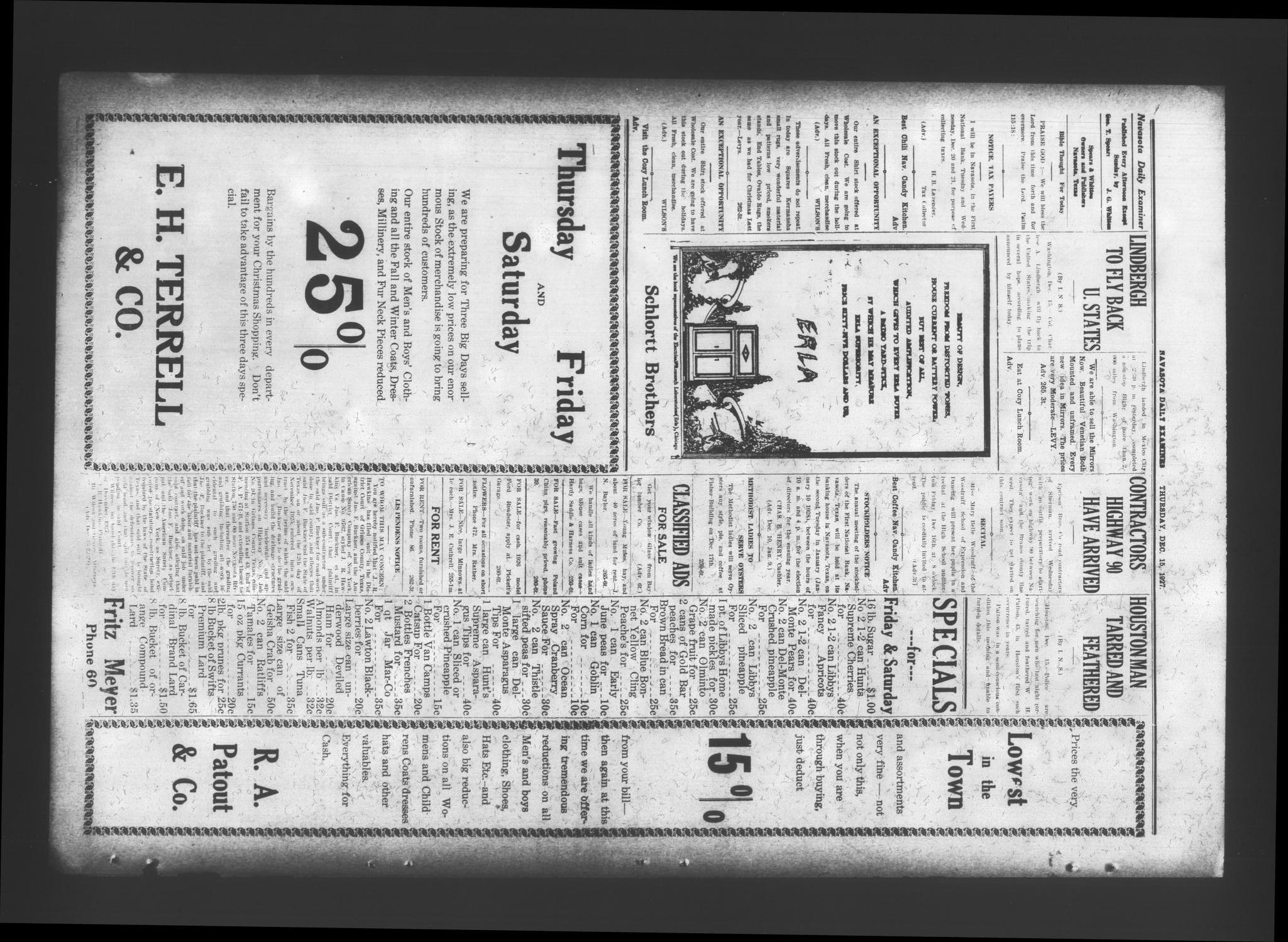 Navasota Daily Examiner (Navasota, Tex.), Vol. 30, No. 265, Ed. 1 Thursday, December 15, 1927
                                                
                                                    [Sequence #]: 2 of 4
                                                