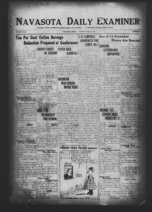Primary view of Navasota Daily Examiner (Navasota, Tex.), Vol. 31, No. 10, Ed. 1 Tuesday, February 21, 1928