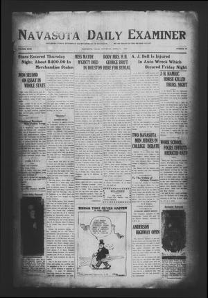 Primary view of object titled 'Navasota Daily Examiner (Navasota, Tex.), Vol. 31, No. 62, Ed. 1 Saturday, April 21, 1928'.