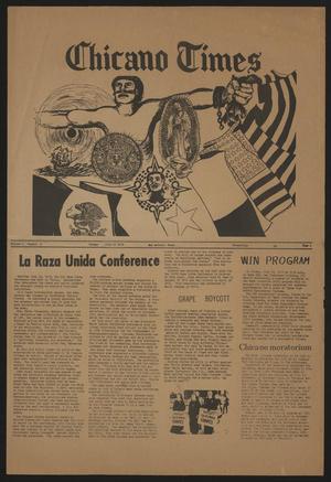 Primary view of object titled 'Chicano Times (San Antonio, Tex.), Vol. 1, No. 2, Ed. 1 Friday, July 17, 1970'.