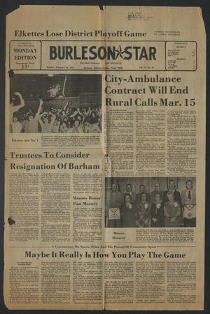 Burleson Star (Burleson, Tex.), Vol. 14, No. 37, Ed. 1 Monday, February 26, 1979