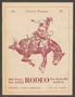 Thumbnail image of item number 1 in: 'Souvenir Program: 32nd Annual All Aggie Rodeo, October 23, 24, 1953'.