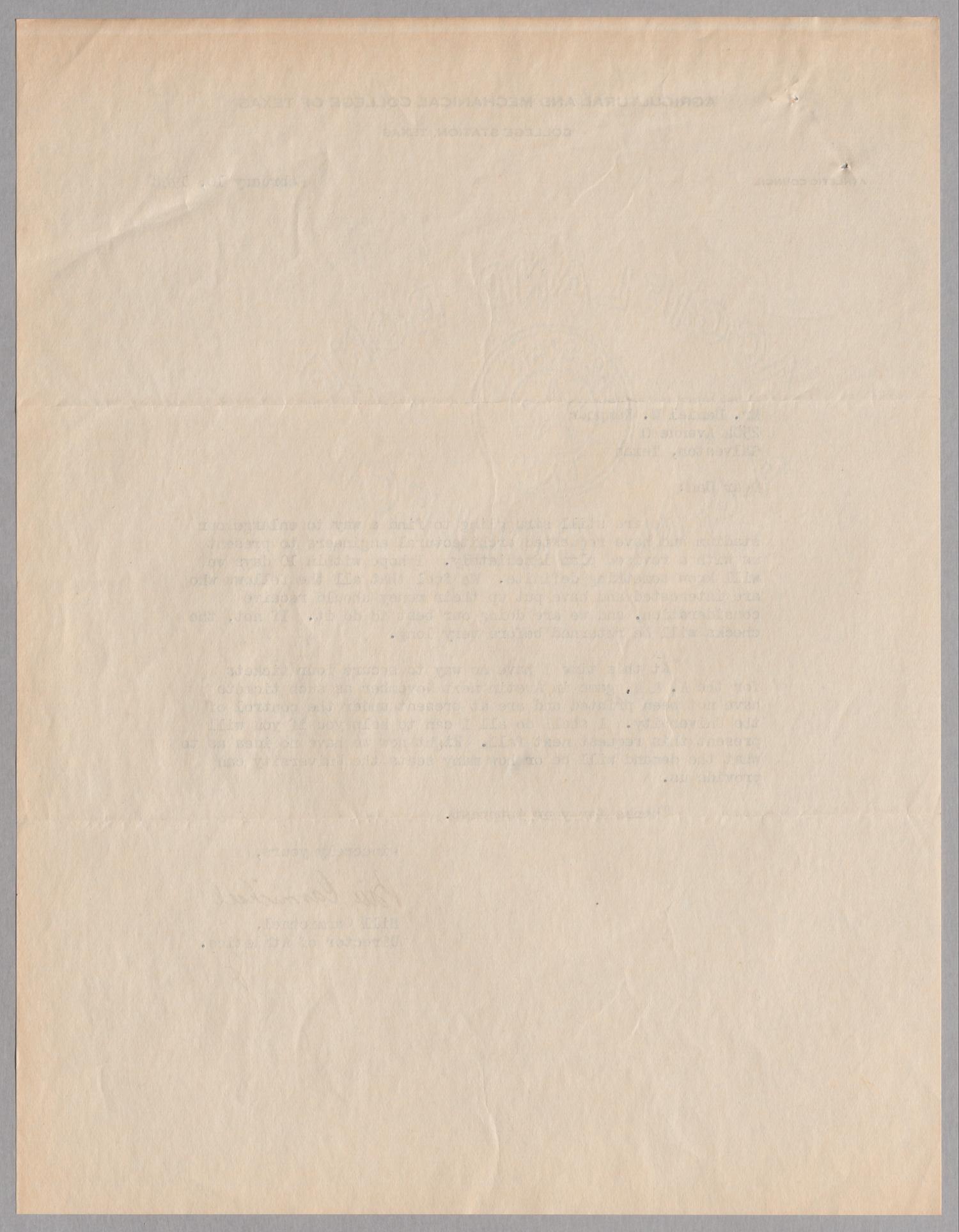 [Letter from Bill Carmichael to D. W. Kempner, February 10, 1948]
                                                
                                                    [Sequence #]: 2 of 2
                                                