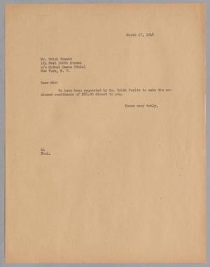 Primary view of object titled '[Letter from A. H. Blackshear, Jr. to Erich Freund, March 27, 1948]'.