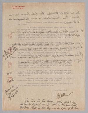 Primary view of object titled '[Copy of Letter from A. H. Blackshear, Jr., to D. W. Kempner, August 9, 1948]'.