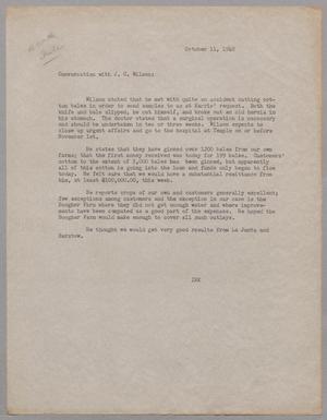Primary view of object titled '[Letter from Isaac H. Kempner to D. W. Kempner, October 11, 1948]'.