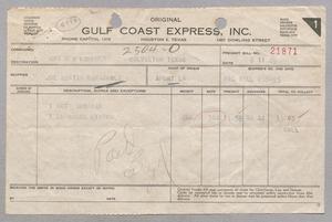 Primary view of object titled '[Invoice for Freight Bill, August 11, 1949]'.