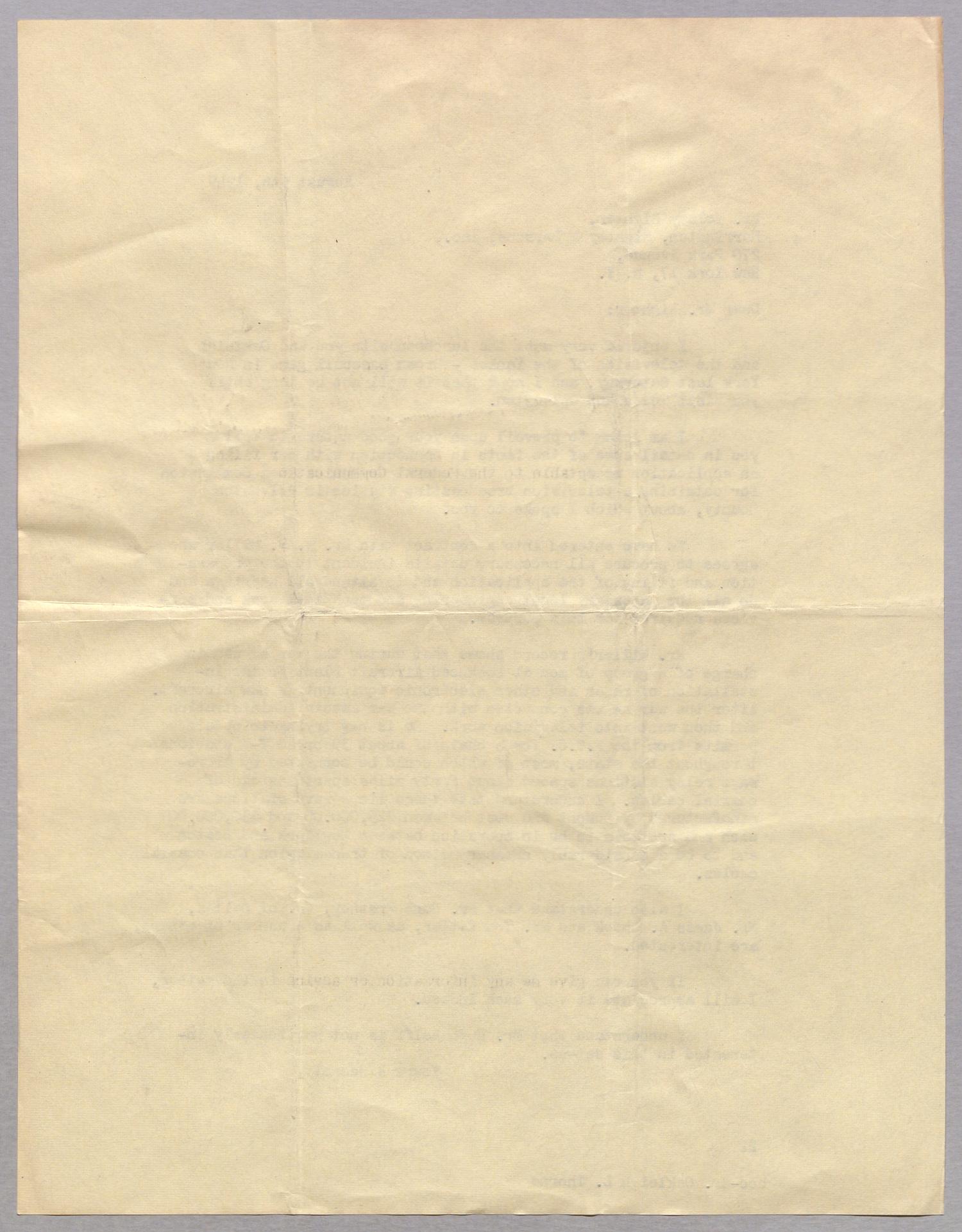 [Letter from D. W. Kempner to Volney Righter, August 9, 1949]
                                                
                                                    [Sequence #]: 2 of 2
                                                