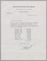 Primary view of [Letter from the United States National Bank, October 25, 1952, Copy]