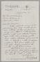 Letter: [Handwritten Letter from Paul O'Brochta to Mrs. Daniel W. Kempner, Au…