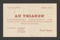 Primary view of [Annotated Business Card for Paula Kaeslin of Au Trianon]