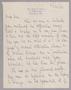Letter: [Handwritten Letter from Mrs. David F. Weston to Daniel W. Kempner, F…