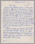 Letter: [Handwritten Letter from Rosa Anspach to Daniel W. Kempner, September…