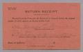 Thumbnail image of item number 1 in: '[Return Receipt Card for D. W. Kempner, December 23, 1953]'.