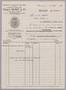 Primary view of [Invoice for Balance Due to Robert Gerst & Co., May 1953]