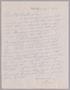 Primary view of [Handwritten Letter from William L. Gatz to Mr. and Mrs. Daniel W. Kempner, July 6, 1953]