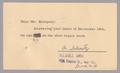 Primary view of [Postcard from the Reliable Shirt Repairing Company to D. W. Kempner, January 15, 1954]