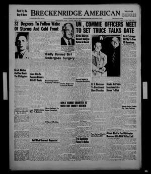 Primary view of object titled 'Breckenridge American (Breckenridge, Tex.), Vol. 33, No. 75, Ed. 1 Sunday, April 19, 1953'.