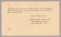 Primary view of [Postcard from Liberty Music Shops, Inc. to D. W. Kempner, August 3, 1955]