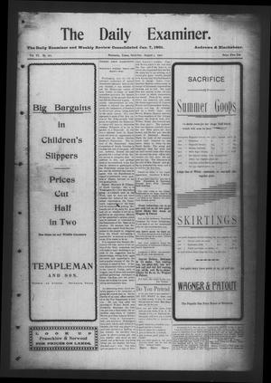 Primary view of object titled 'The Daily Examiner. (Navasota, Tex.), Vol. 6, No. 261, Ed. 1 Saturday, August 3, 1901'.