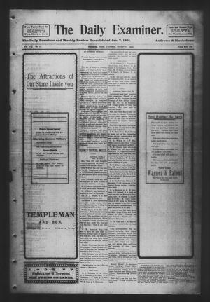 Primary view of The Daily Examiner. (Navasota, Tex.), Vol. 7, No. 11, Ed. 1 Thursday, October 17, 1901