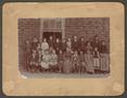 Photograph: [Mrs. Emily Anderson Merrill Poses with Students]