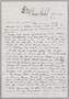 Letter: [Handwritten Letter from Joseph R. Bertig to Daniel W. Kempner and Je…