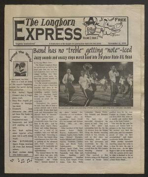 Primary view of object titled 'The Longhorn Express (Harper, Tex.), Vol. 2, No. 2, Ed. 1 Friday, November 12, 1999'.