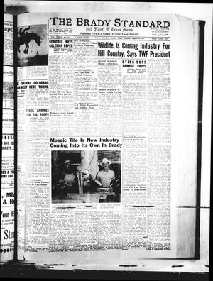 Primary view of object titled 'The Brady Standard and Heart O' Texas News (Brady, Tex.), Vol. 39, No. 41, Ed. 1 Tuesday, August 19, 1947'.
