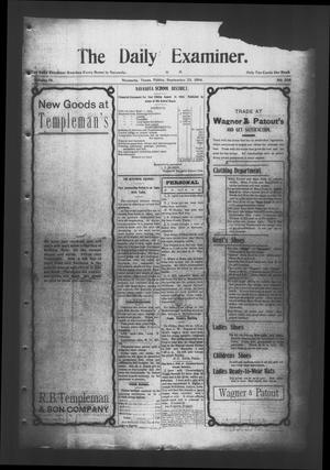 Primary view of object titled 'The Daily Examiner. (Navasota, Tex.), Vol. 9, No. 306, Ed. 1 Friday, September 23, 1904'.