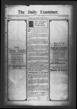 Primary view of object titled 'The Daily Examiner. (Navasota, Tex.), Vol. 10, No. 13, Ed. 1 Monday, October 24, 1904'.