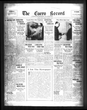 Primary view of object titled 'The Cuero Record (Cuero, Tex.), Vol. 45, No. 50, Ed. 1 Friday, March 3, 1939'.