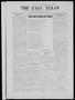 Newspaper: The East Texan (Commerce, Tex.), Vol. 3, No. 10, Ed. 1 Thursday, Janu…