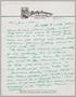 Letter: [Handwritten Letter from Joseph R. Bertig to Jeane B. Kempner and Dan…
