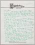 Letter: [Handwritten Letter from Joseph R. Bertig to Jeane Bertig Kempner, Fe…