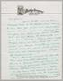Thumbnail image of item number 1 in: '[Handwritten Letter from Joseph R. Bertig to Jeane Bertig Kempner, February 10, 1951]'.