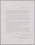 Letter: [Memorandum on Property Purchases for the Artillery Club, February 8,…