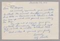 Letter: [Handwritten Letter from W. J. Terrell to Daniel W. Kempner, November…