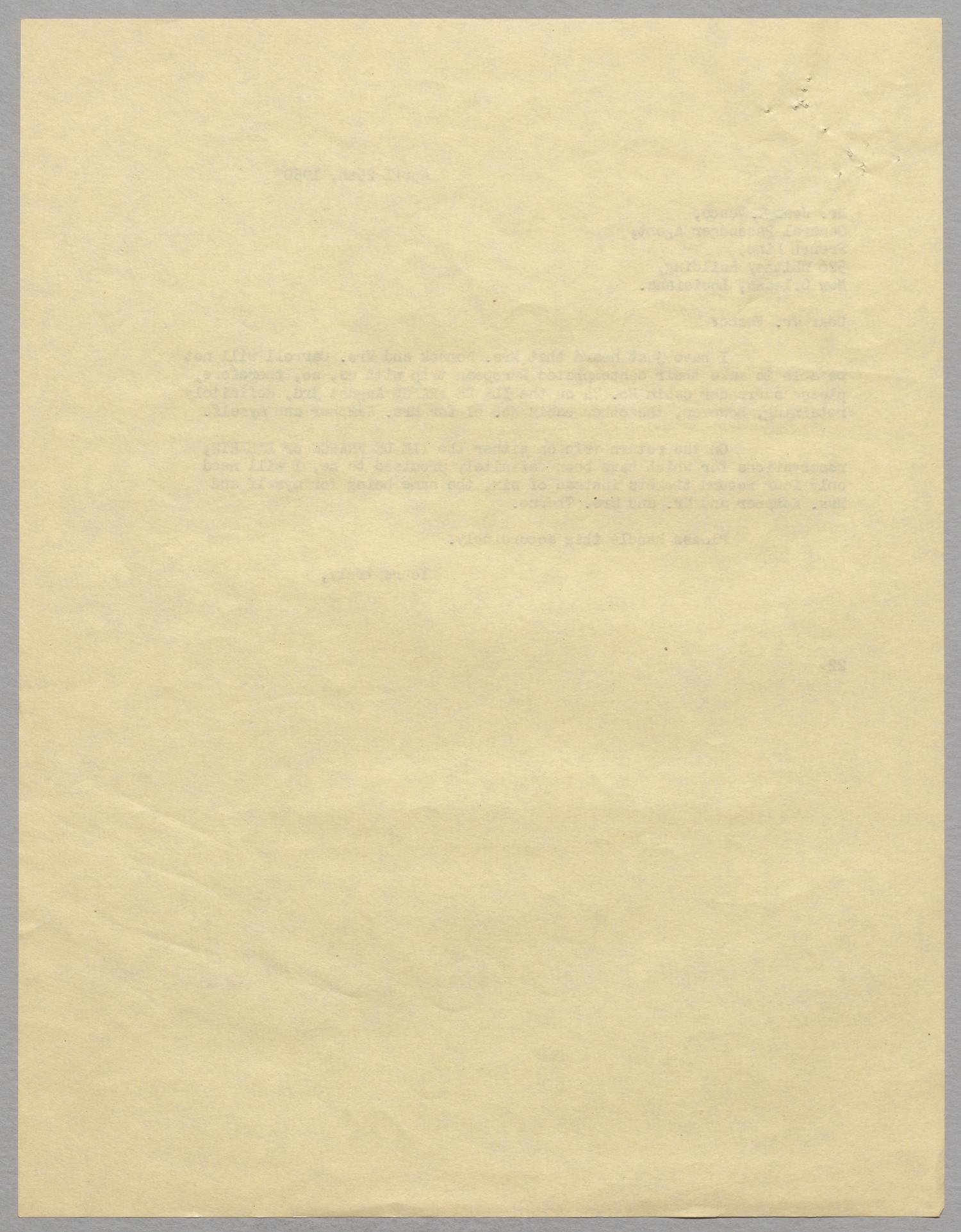 [Letter from Daniel W. Kempner to Jean E. Vesco, April 25, 1950]
                                                
                                                    [Sequence #]: 2 of 2
                                                