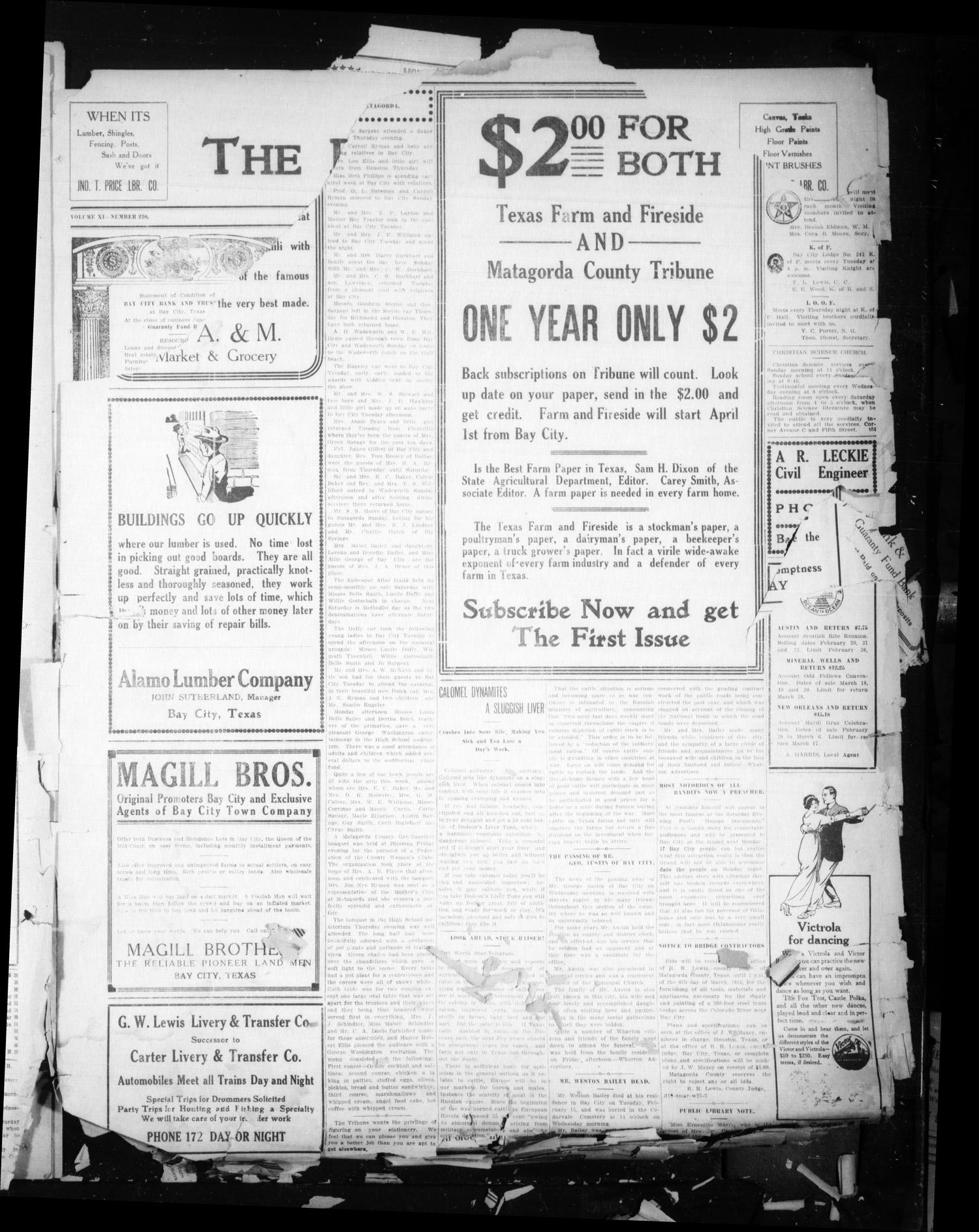 The Daily Tribune (Bay City, Tex.), Vol. 12, No. 6, Ed. 1 Tuesday, November 14, 1916
                                                
                                                    [Sequence #]: 5 of 6
                                                